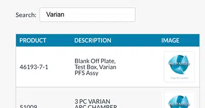 Glemco Semiconductor Search Tool